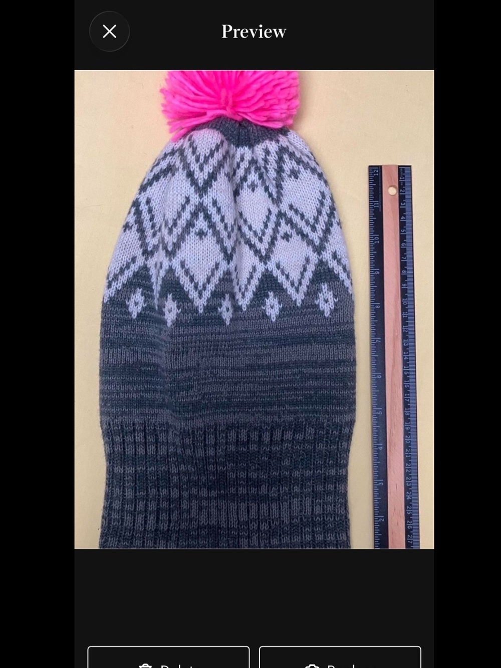 Kids OshKosh B'gosh Winter Knit Hat Size 7-14